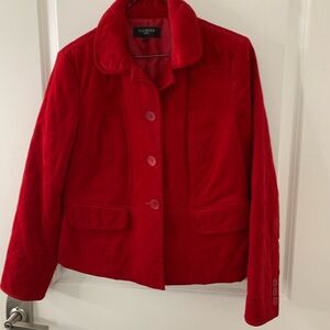TALBOTS 6 petite cotton/velvet  jacket